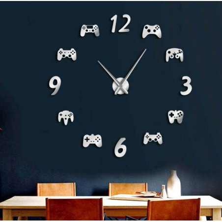 Wanduhr Videospiel 3D DIY XXL