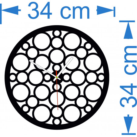 Wanduhr aus Holzsperrholz auf den Spuren der Zeit