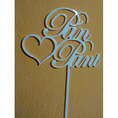 Kunststofffurchenverzierung auf Kuchenherr und Herrin. Abmessungen 150 x 222 mm