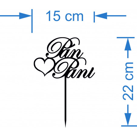 Kunststofffurchenverzierung auf Kuchenherr und Herrin. Abmessungen 150 x 222 mm