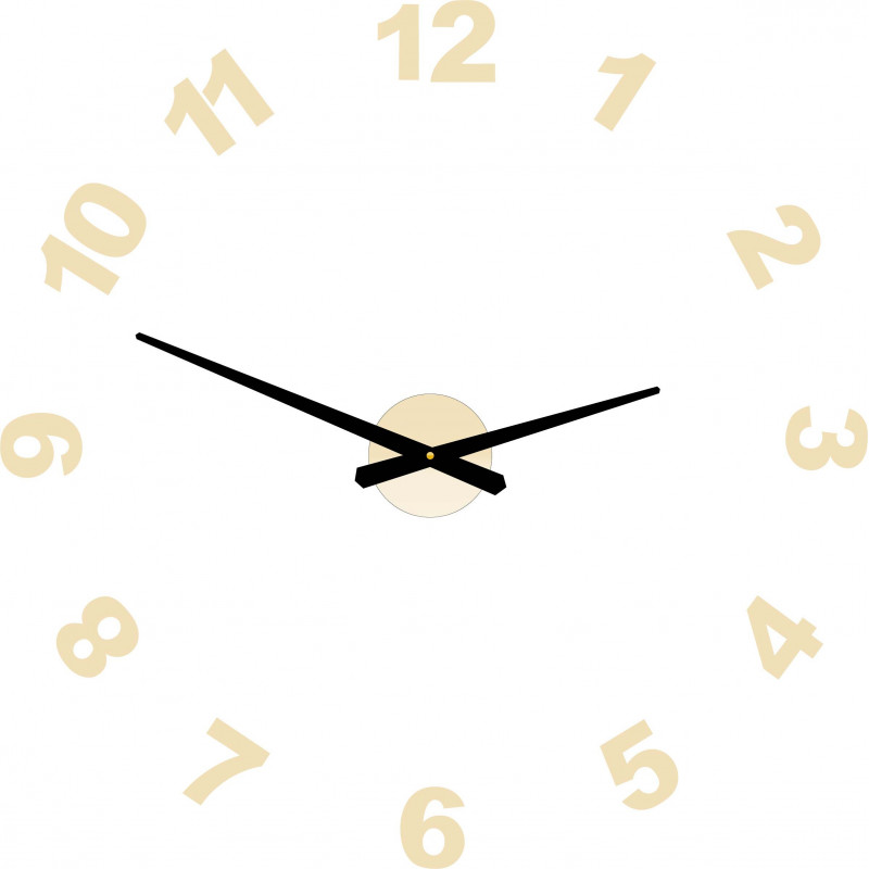 Design-Wanduhr Kleber PLEXI Zahlen OPTIC