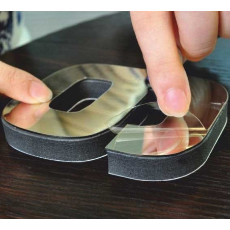 Wanduhr Spiegel HOPARTI 3D DIY Uhr als Bild.