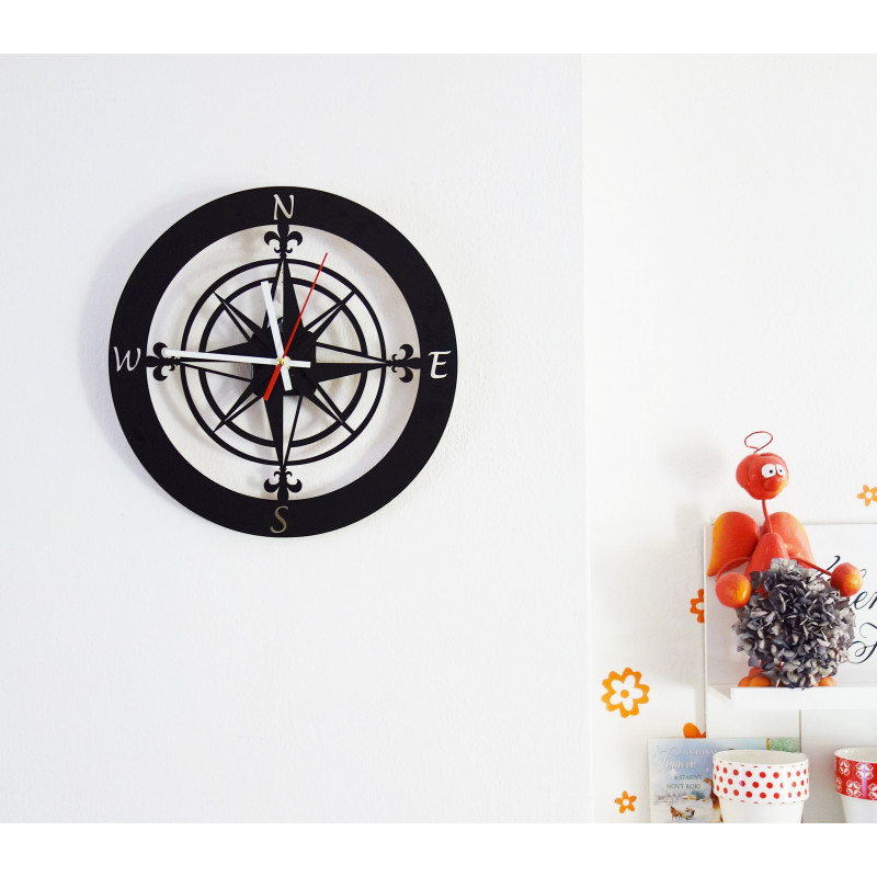 Wanduhr der Weltseite GUALD