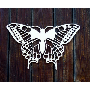 XLL 1100 X 647 mm Night butterfly carved from LEOPARTID wood plywood 2