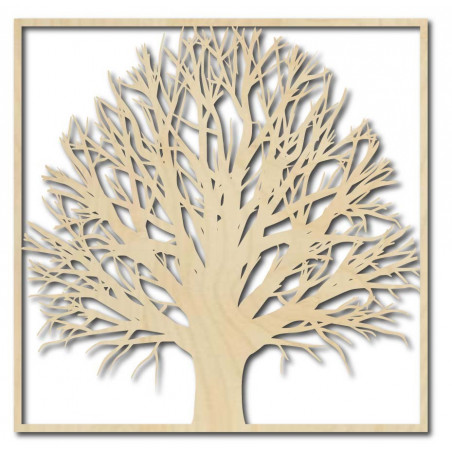 Hölzernes Bild einer Baumwand hergestellt vom Sperrholzbaum GEMER