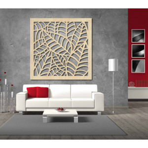 Wandgemälde aus Holzsperrholz geschnitzt Pappel FARN