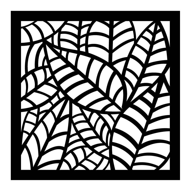 Wandgemälde aus Holzsperrholz geschnitzt Pappel FARN