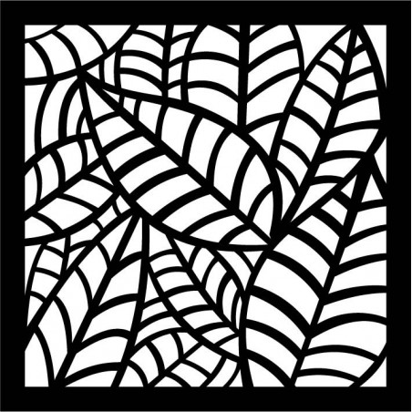 Wandgemälde aus Holzsperrholz geschnitzt Pappel FARN