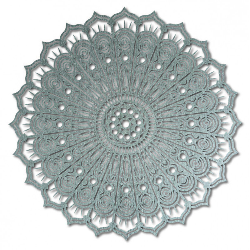 Mandala Blume des Friedens Holzwandbild aus Sperrholz SILVIA