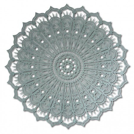 Mandala Blume des Friedens Holzwandbild aus Sperrholz SILVIA