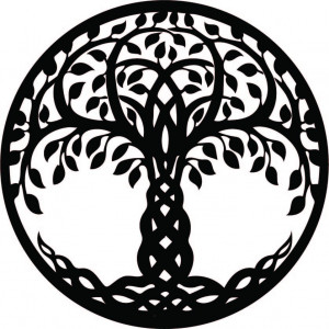 Holzmalerei an einer Wand aus Pappelsperrholz Bogan 2