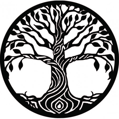 Wandbild eines Baumes aus Pappelsperrholz BIDHIA