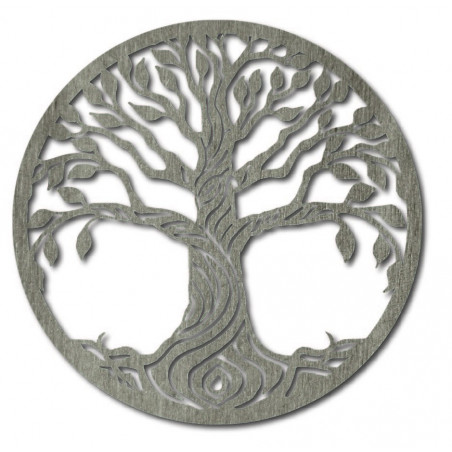 Wandbild eines Baumes aus Pappelsperrholz BIDHIA