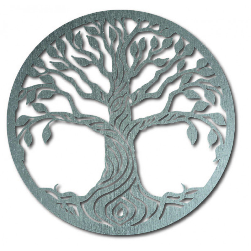 Wandbild eines Baumes aus Pappelsperrholz BIDHIA