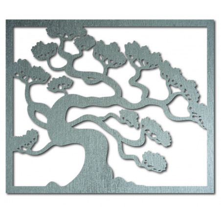 Hölzernes Bild einer Wand einer hölzernen Sperrholzpappel des Bonsaibaums   Drázský