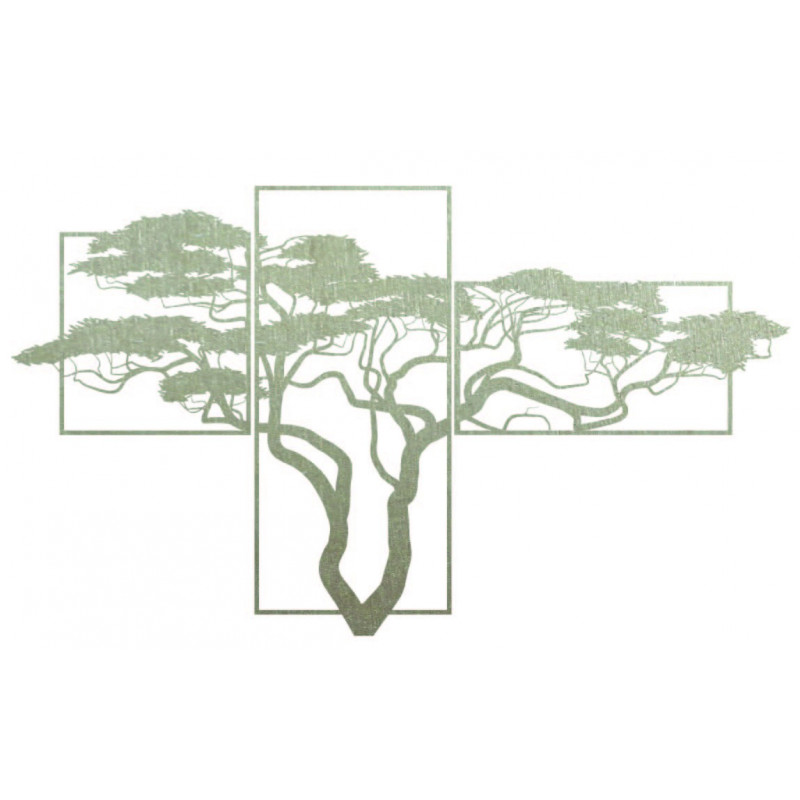 Holzwandgemälde BONSAI Das Gemälde besteht aus drei Teilen SKALICA