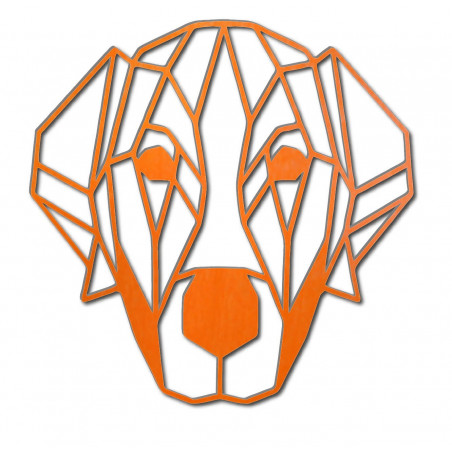 STYLESA modernes Wandbild Hund aus Sperrholz PR0229 HAFFF schwarz