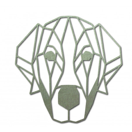 STYLESA modernes Wandbild Hund aus Sperrholz PR0229 HAFFF schwarz