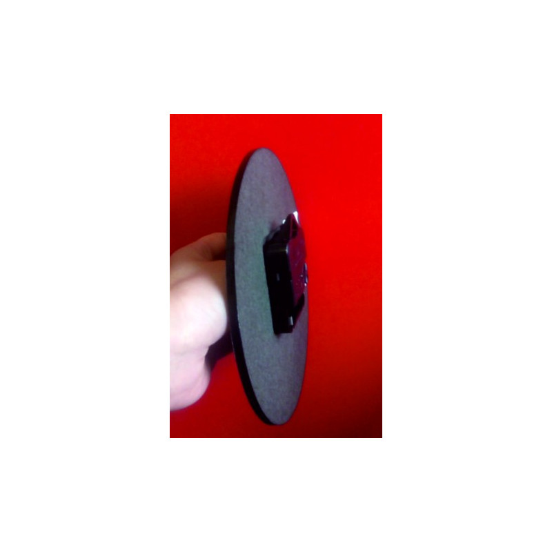 Willkommen bei mir zu Hause MDF-Holzuhr . Fi 15 cm