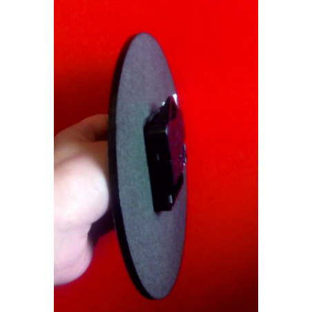 Willkommen bei mir zu Hause MDF-Holzuhr . Fi 15 cm