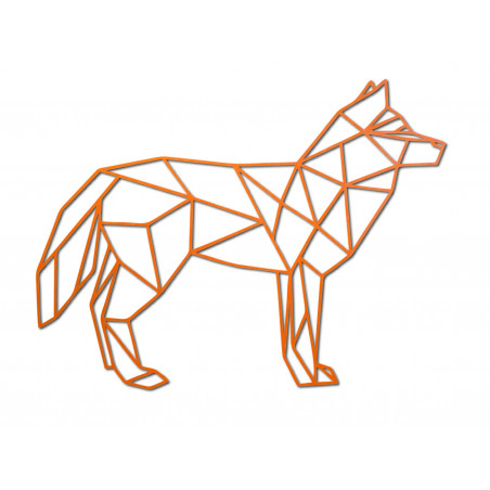 STYLESA geschnitztes Sperrholz-Wandgemälde Wolf PR0231 schwarz