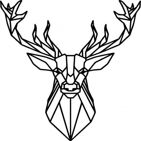 STYLESA geschnitztes Holzbild Hirsch PR0232 schwarz