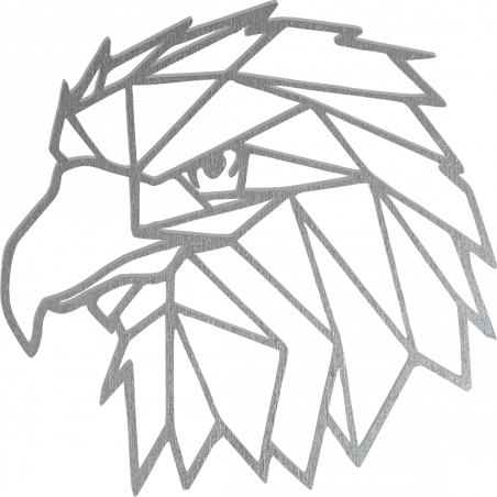 STYLESA Geschnitztes Wandgemälde geometrische Formen Adler PR0234 schwarz