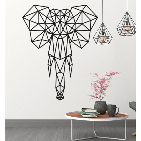 STYLESA Wandbild aus Sperrholz, Elefant PR0238, schwarz