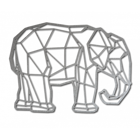STYLESA Holzbild auf Sperrholz Elefant PR0239 schwarz