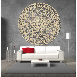 Elegantes Mandala - Wanddekoration aus Holz - SOFIS