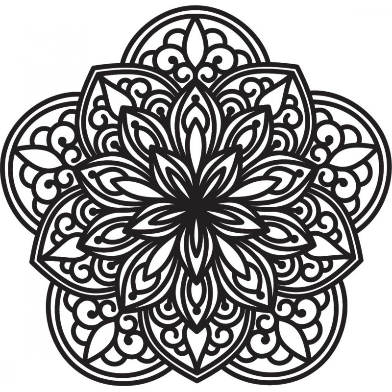 Magisches Mandala an der Wand