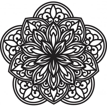 Magisches Mandala an der Wand