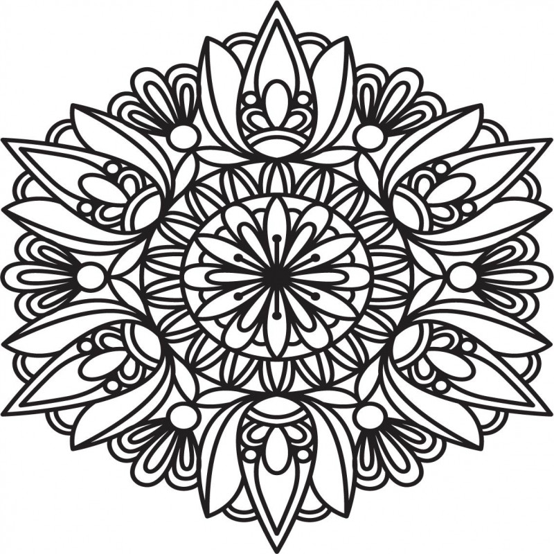 Geschnitztes Mandala-Holzgemälde auf Sperrholzwandrose