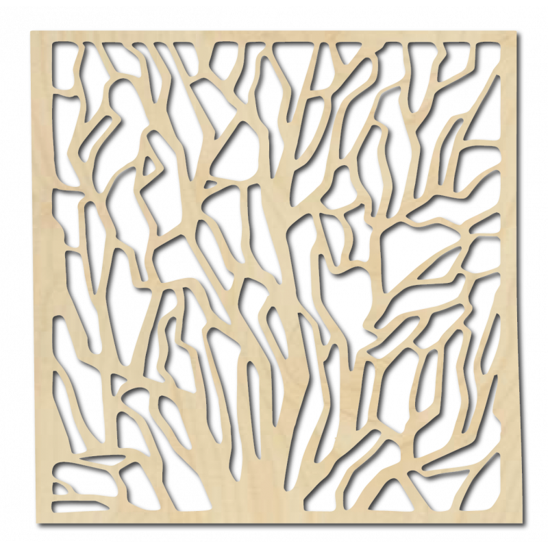 Geschnitztes Holzwandbild aus Sperrholz KVADERR