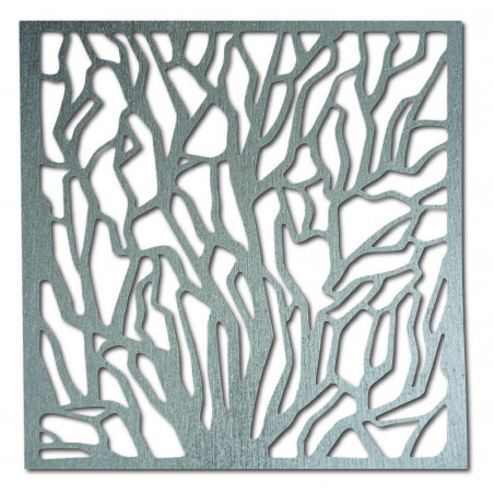 Dekorative Holztafel mit abstraktem Baummotiv für die Wand.