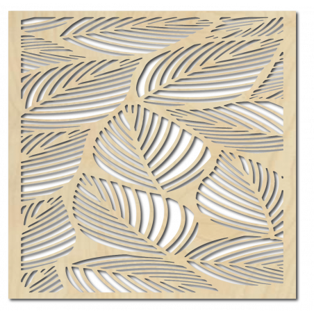 Geschnitztes Holzbild an der Wand aus ORKO-Sperrholz