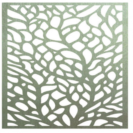 Geschnitztes Bild an der Wand eines hölzernen Sperrholzes KLIDKK