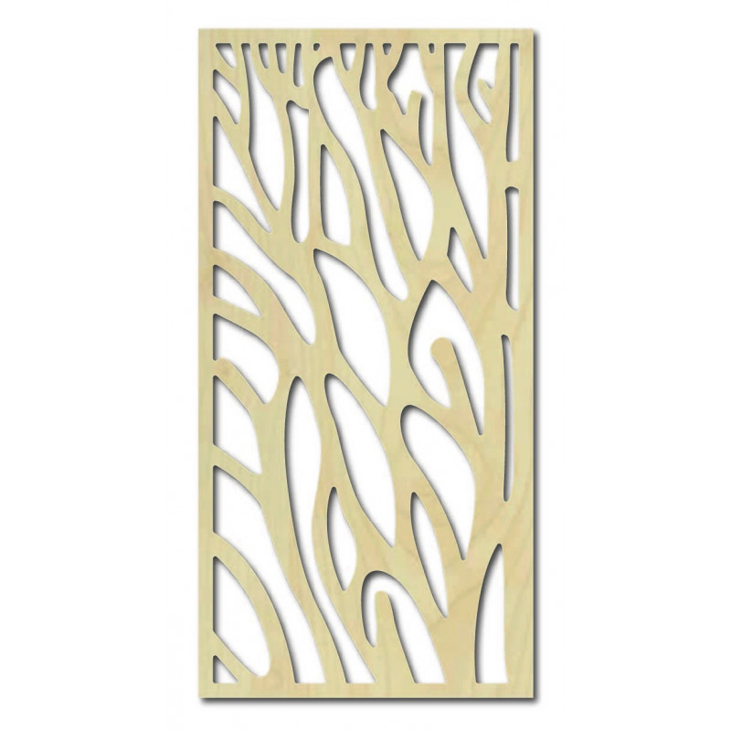 Geschnitztes Holzwandbild aus Sperrholz LISSER