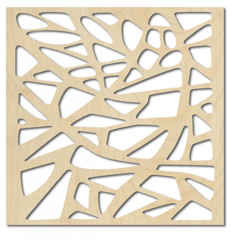 Geschnitztes Wandgemälde aus Holz-Sperrholz HORLAT