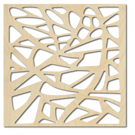 Geschnitztes Wandgemälde aus Holz-Sperrholz HORLAT