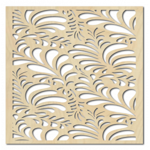 Geschnitztes Sperrholz Wandbild Blume LUPENE 2