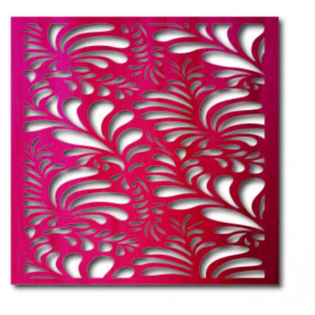 Geschnitztes Sperrholz Wandbild Blume LUPENE