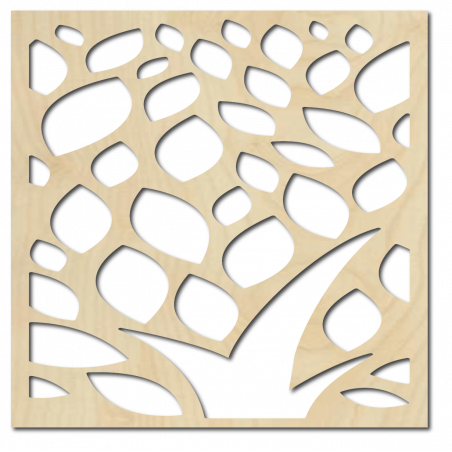 Geschnitzte Wandmalerei aus Sperrholz Blume LUSEKOJ