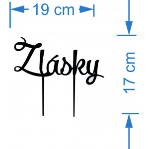 Kunststoffaussparung - Tortendekoration "Aus Liebe" -... 2