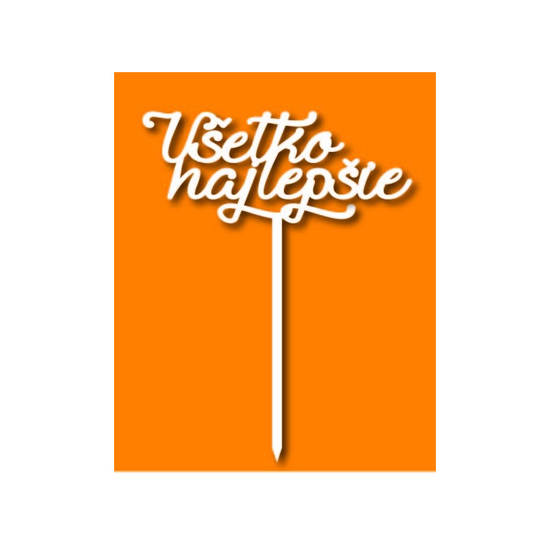 Kunststoff-Tortenrille Alles Gute Maße 138 x 180 mm