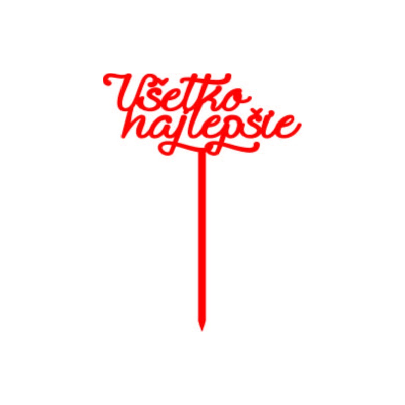 Kunststoff-Tortenrille Alles Gute Maße 138 x 180 mm