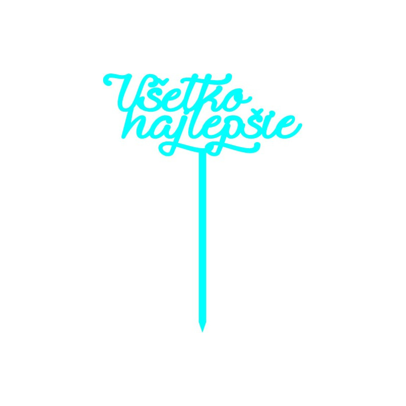 Kunststoff-Tortenrille Alles Gute Maße 138 x 180 mm