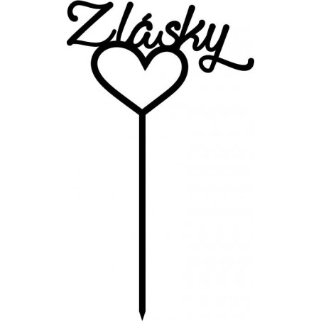 Kunststoff Liebe Kuchen Topper Dimension 130 x 180 mm