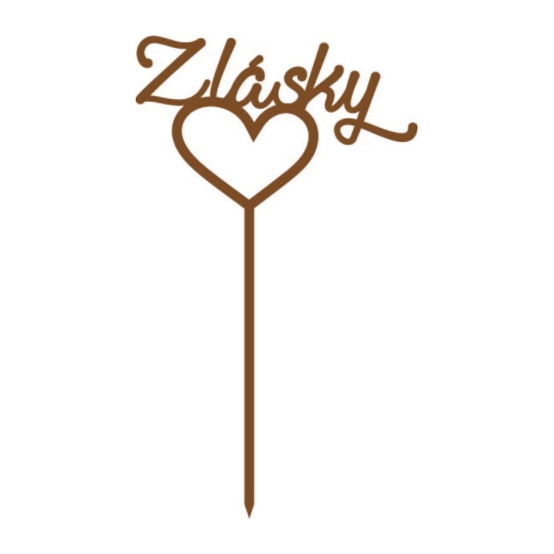 Kunststoff Liebe Kuchen Topper Dimension 130 x 180 mm