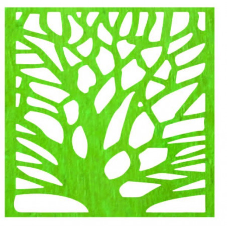 Geschnitztes Wandbild aus Walnussholz-Sperrholz